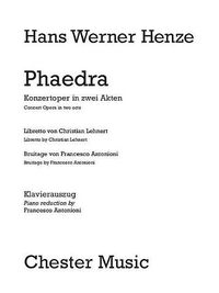 Cover image for Phaedra: Vocal Score