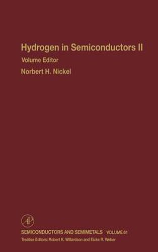 Cover image for Hydrogen in Semiconductors II