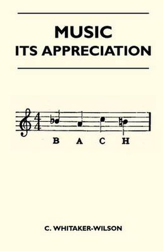 Cover image for Music - Its Appreciation