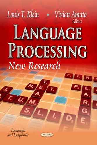 Cover image for Language Processing: New Research