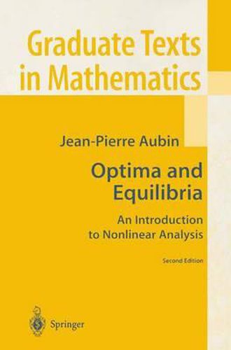 Cover image for Optima and Equilibria: An Introduction to Nonlinear Analysis