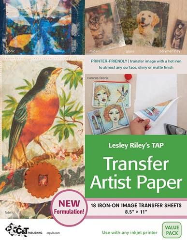 Cover image for Lesley Riley's TAP Transfer Artist Paper, 18 Sheet Pack