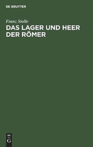 Cover image for Das Lager und Heer der Roemer