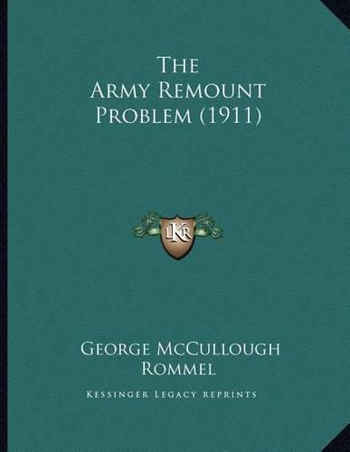 Cover image for The Army Remount Problem (1911)