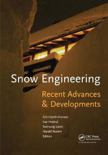 Cover image for Snow Engineering 2000: Recent Advances and Developments