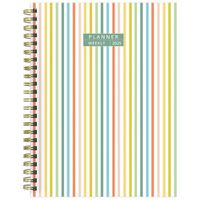 Cover image for Cal 2025- Malibu Stripes Medium Weekly Monthly Planner