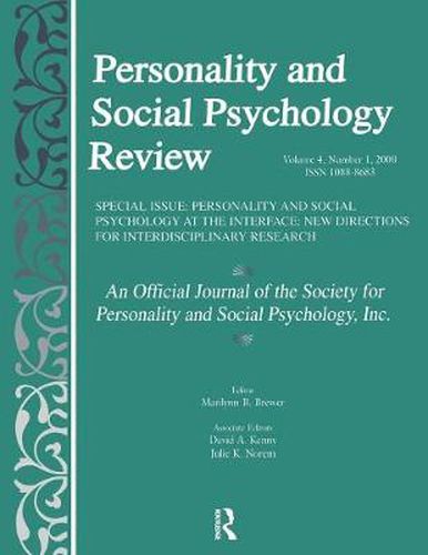 Cover image for Personality and Social Psychology Review: An Official Journal of the Society for Personality and Social Psychology, Inc.