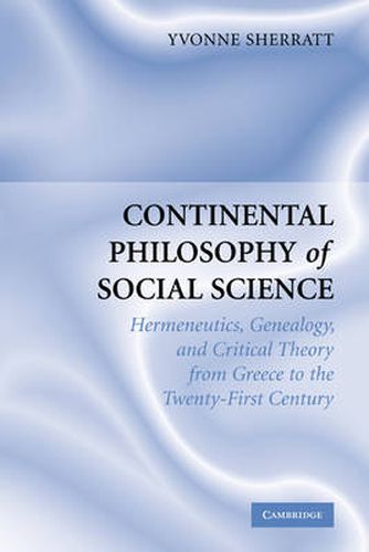 Cover image for Continental Philosophy of Social Science