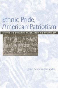 Cover image for Ethnic Pride, American Patriotism: Slovaks and Other New Immigrants in the Interwar Era