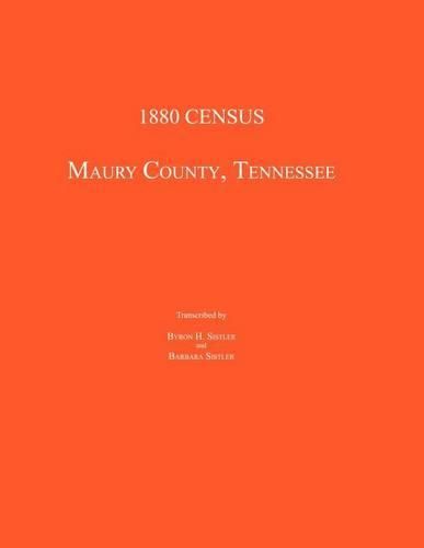 Cover image for 1880 Census, Maury County, Tennessee