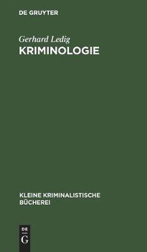 Cover image for Kriminologie