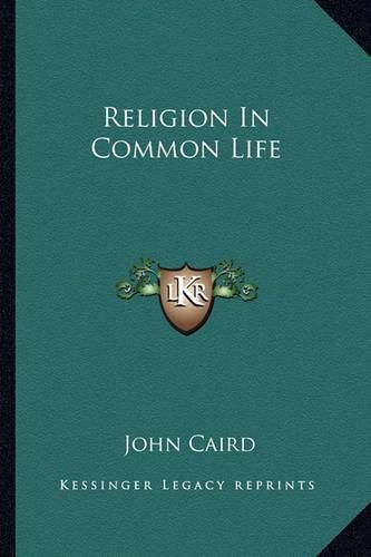Cover image for Religion in Common Life