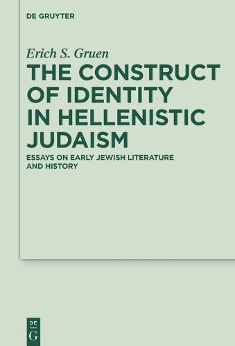 Cover image for The Construct of Identity in Hellenistic Judaism: Essays on Early Jewish Literature and History