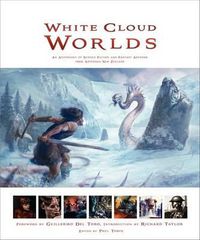 Cover image for White Cloud Worlds: An Anthology of Science Fiction and Fantasy Artwork from Aotearoa New Zealand