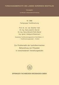 Cover image for Zur Porblematik Der Hydrothermischen Behandlung Von Polyester in Verschiedenen Veredlungsstufen