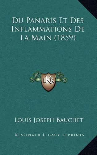 Cover image for Du Panaris Et Des Inflammations de La Main (1859)