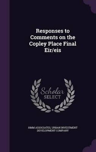 Cover image for Responses to Comments on the Copley Place Final Eir/Eis