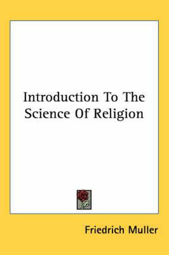 Cover image for Introduction To The Science Of Religion