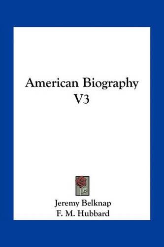 Cover image for American Biography V3