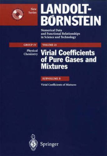 Cover image for Virial Coefficients of Pure Gases and Mixtures