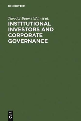 Cover image for Institutional Investors and Corporate Governance