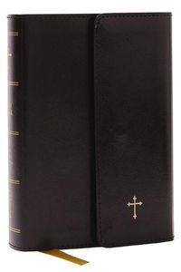 Cover image for KJV Holy Bible, Compact Reference Bible, Leatherflex, Black with flap, 43,000 Cross-References, Red Letter, Comfort Print: Holy Bible, King James Version