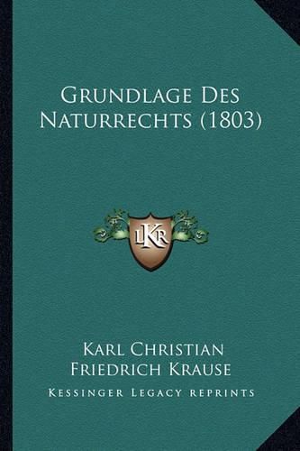 Grundlage Des Naturrechts (1803)