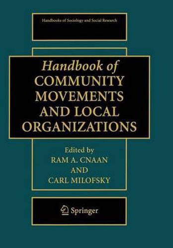 Cover image for Handbook of Community Movements and Local Organizations