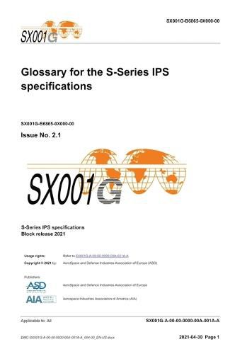 Cover image for SX001G, Glossary for the S-Series IPS specifications, Issue 3.0