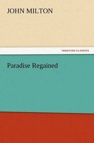 Cover image for Paradise Regained