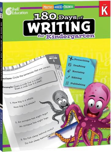 Cover image for 180 Days of Writing for Kindergarten: Practice, Assess, Diagnose