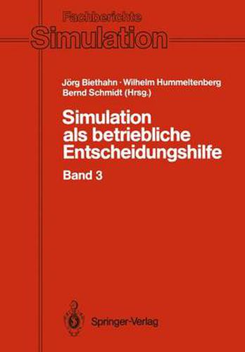 Cover image for Simulation als betriebliche Entscheidungshilfe: Band 3