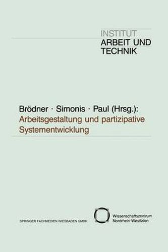 Cover image for Arbeitsgestaltung Und Partizipative Systementwicklung