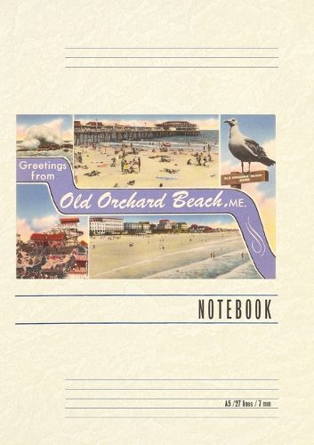 Cover image for Vintage Lined Notebook Greetings from Old Orchard Beach