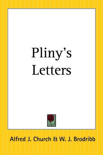 Cover image for Pliny's Letters