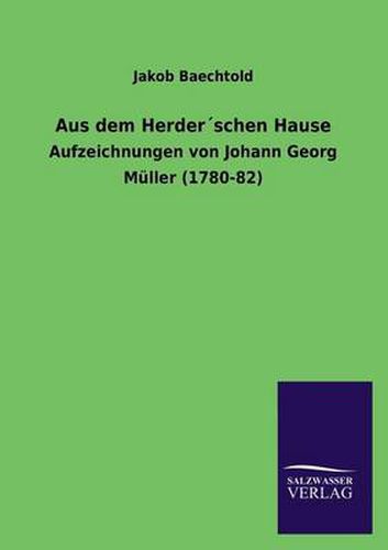 Cover image for Aus Dem Herderschen Hause