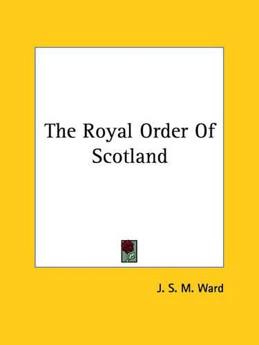 Cover image for The Royal Order of Scotland