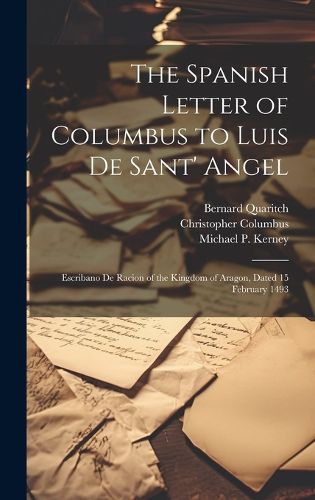 Cover image for The Spanish Letter of Columbus to Luis De Sant' Angel