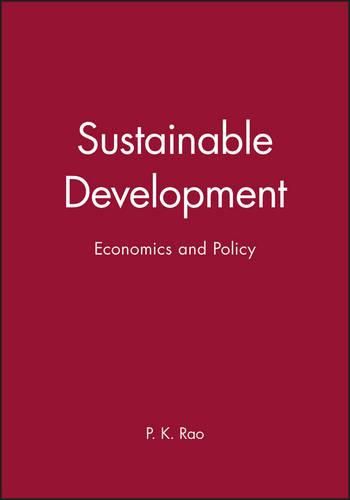 Sustainable Development: Economics and Policy