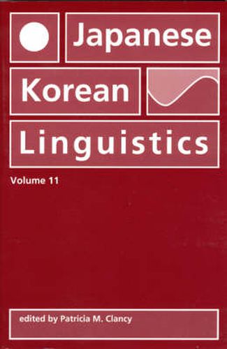 Cover image for Japanese/Korean Linguistics, Volume 11