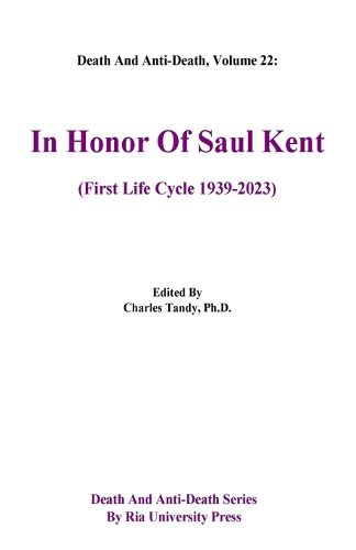 Cover image for Death And Anti-Death, Volume 22