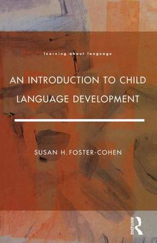 Cover image for An Introduction to Child Language Development