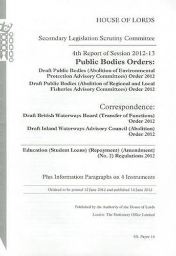 4th Report of Session 2012-13