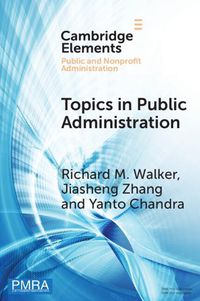 Cover image for Topics in Public Administration