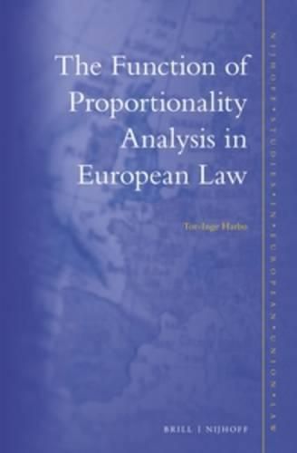 Cover image for The Function of Proportionality Analysis in European Law