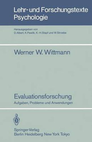 Cover image for Evaluationsforschung