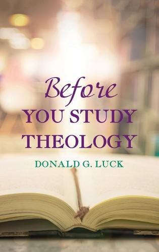 Cover image for Before You Study Theology