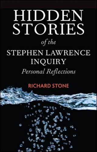 Cover image for Hidden Stories of the Stephen Lawrence Inquiry: Personal Reflections