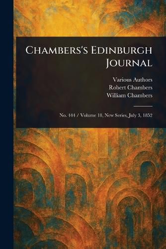 Cover image for Chambers's Edinburgh Journal