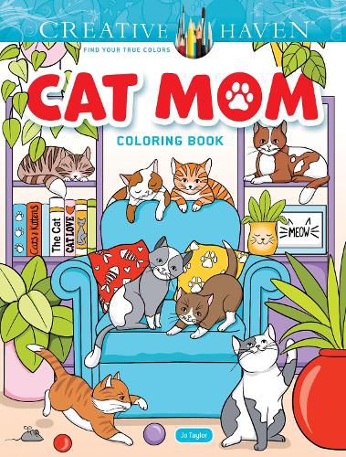 Cover image for Creative Haven Cat Mom Coloring Book